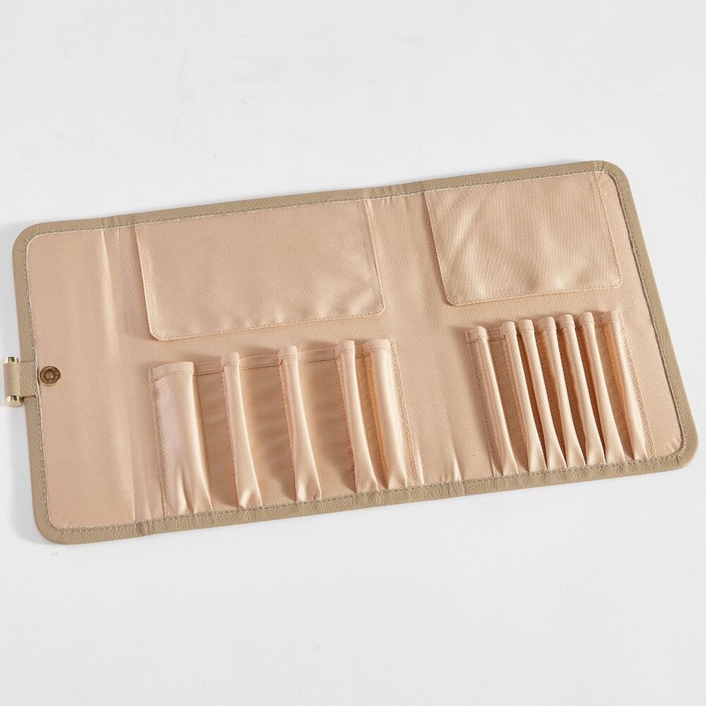 NWT Pottery Barn Quinn Makeup Brush Storage in taupe - Picture 3 of 8